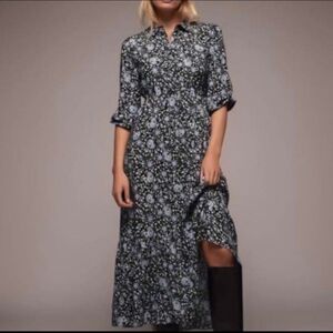 ZARA Print Midi Dress